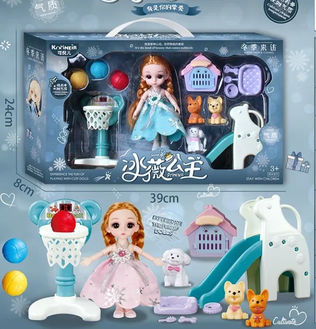 

Kawaii Disney Frozen Princess Elsa Anime Figure Toy Anna Animes Figures Doll Toys For Girls Xmas Gift For Children Kids Dolls