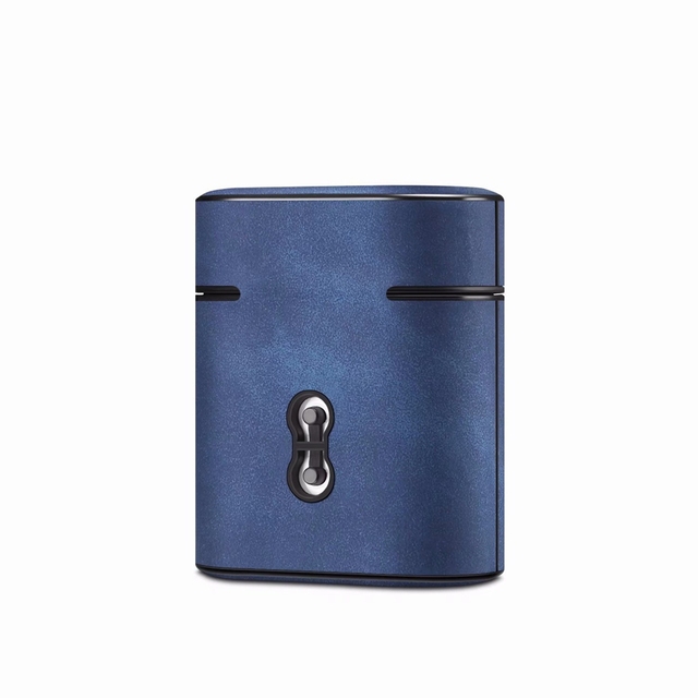 Bag Leather Sleeve Cover Case Storage Earphone Portable For Apple AirPods 2 1 Charging Case Front LED Visible