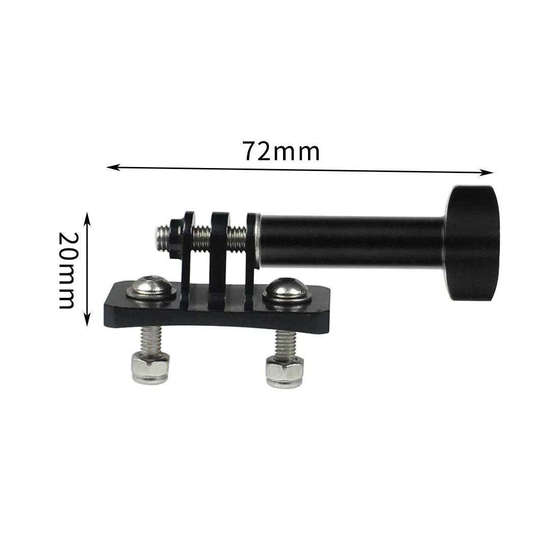 Aluminum Mini Tripod Head Helmet Fixed Adapter Mount for Gopro Hero 13 11 10 9 8
