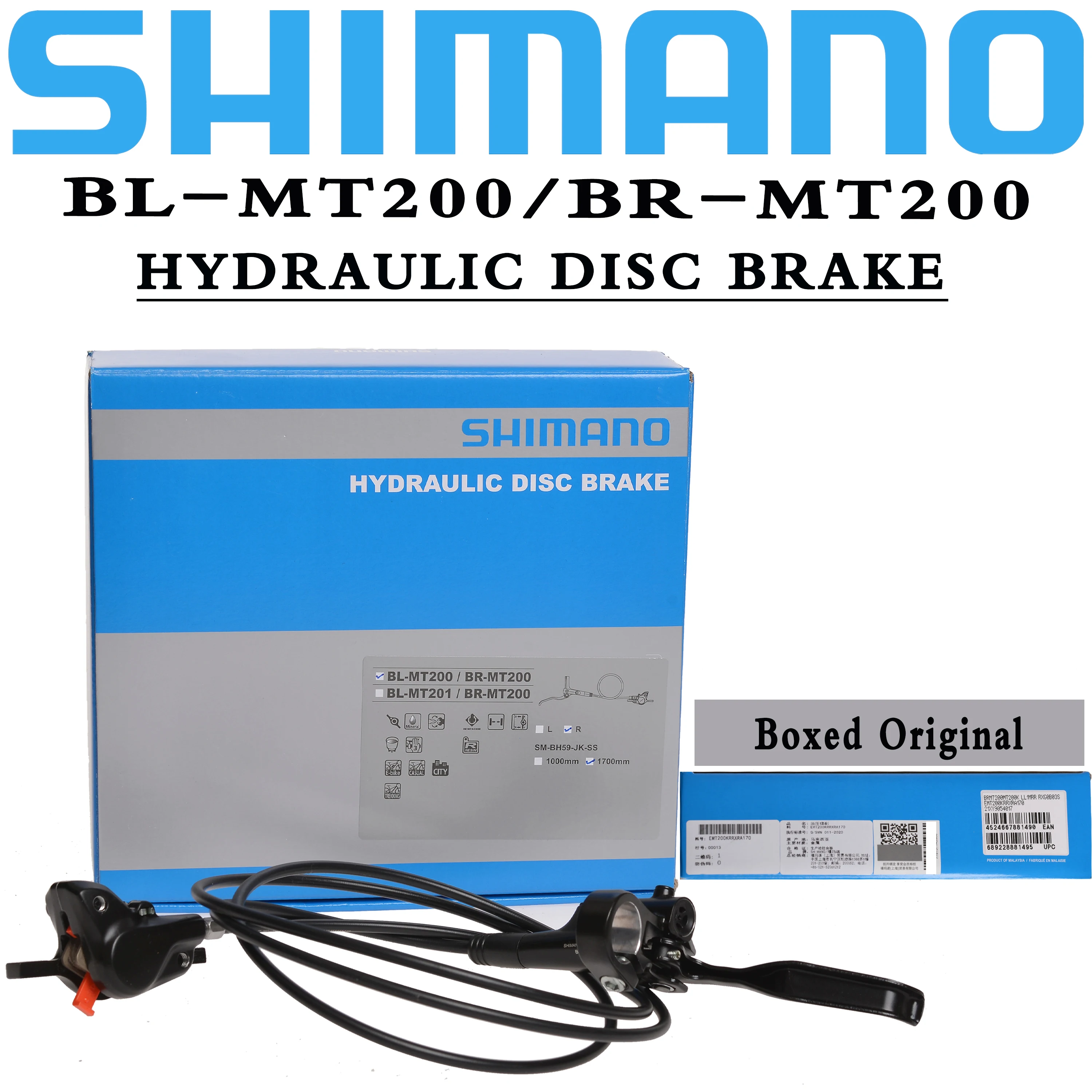 Shimano Altus BL-MT201 + BR-MT200 Kit Freno a Disco Anteriore