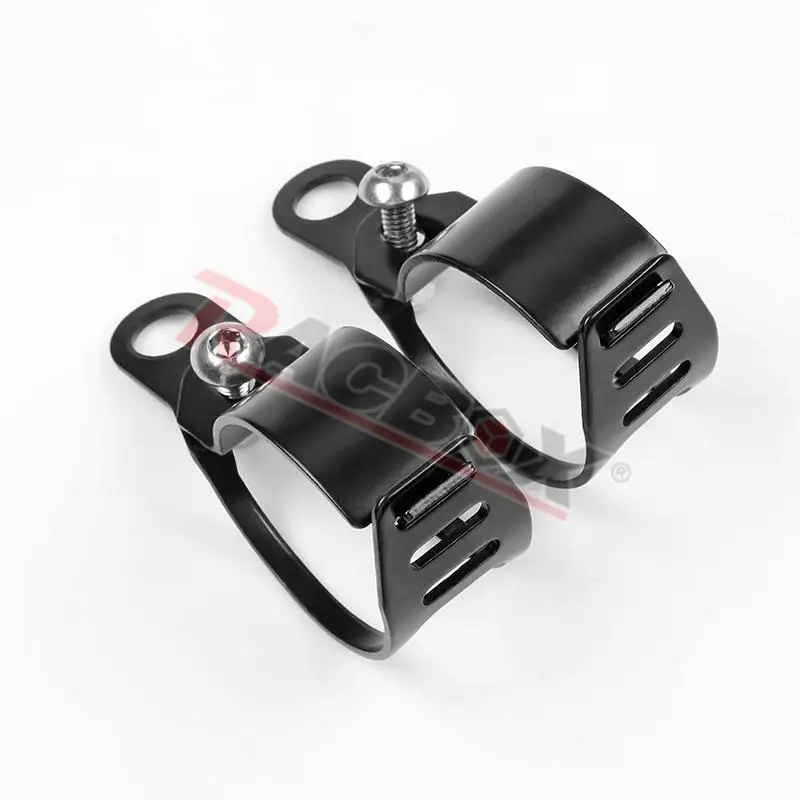 Motorcycle Turn Signal Bracket Motorcycle Light Bracket Metal 35-50mm Front Fork Clamp Left Right Motorcycle Turn Signal Lights Mount Fixed Bracket for Sport Chopper Street Bike