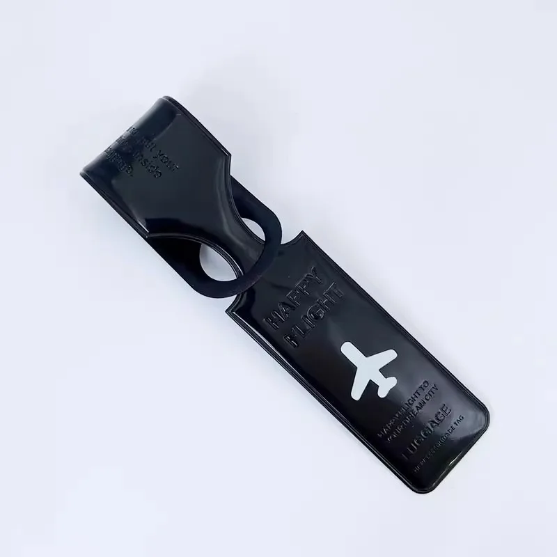 Gepäckanhänger-Abdeckung, Koffer aus PU-Leder, Ausweis-Adress-Clip, Gepäckanhänger, tragbares Etikett – Detail 5