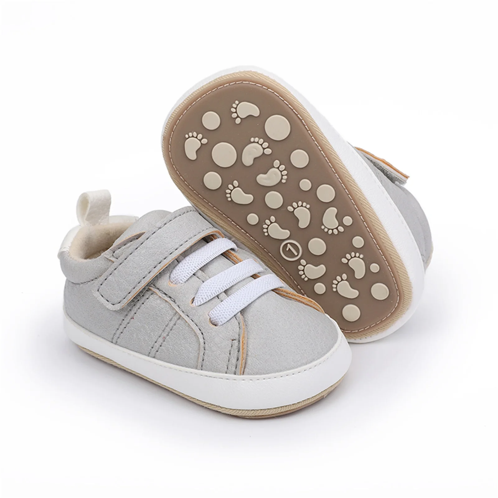 Infant Toddler Baby Girls Boys Casual Sneakers PU Leather Anti-Slip