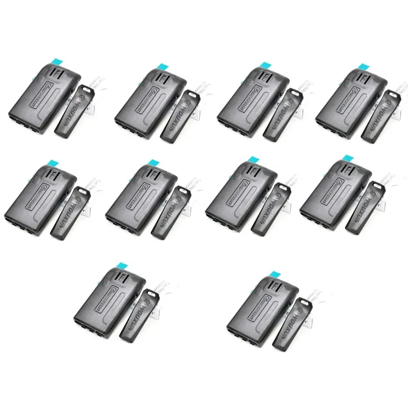

Lot 10ps Replace 7.5V 1400mah 5xAA Battery Case Shell with Belt Clip for Wouxun KG-UVD1P KG-UV6D KG669P 679P 639P 689P 839 Radio