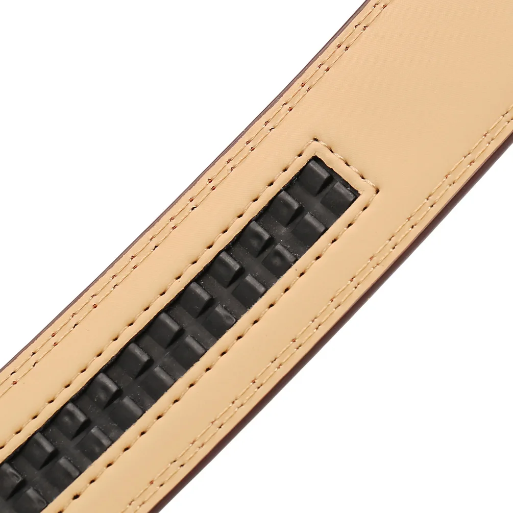 16 Styles 3.0cm 3.1cm Men's Genuine Leather Belts Automatic Buckle Belts Men No Buckle Belts High Quality Black Brown Waistband