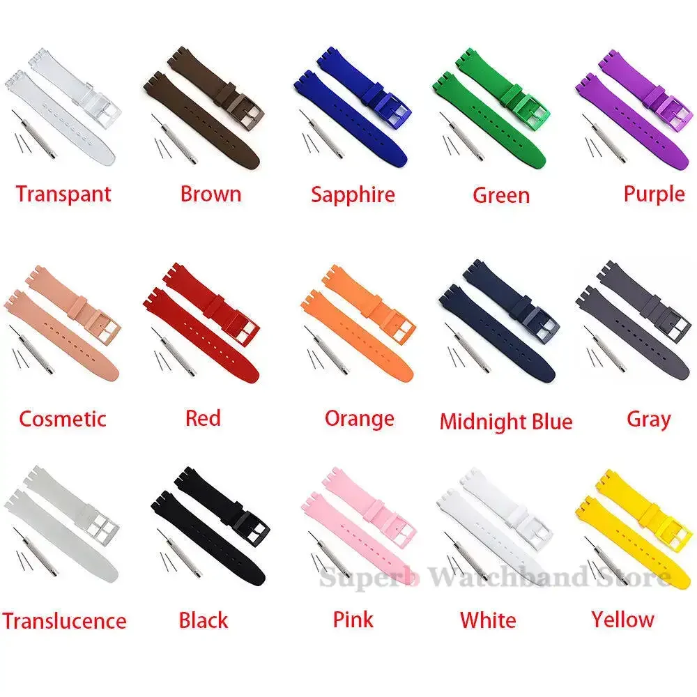 Colorful Silicone Watch Band Replacement Bracelet with Tool - Unisex Accessories