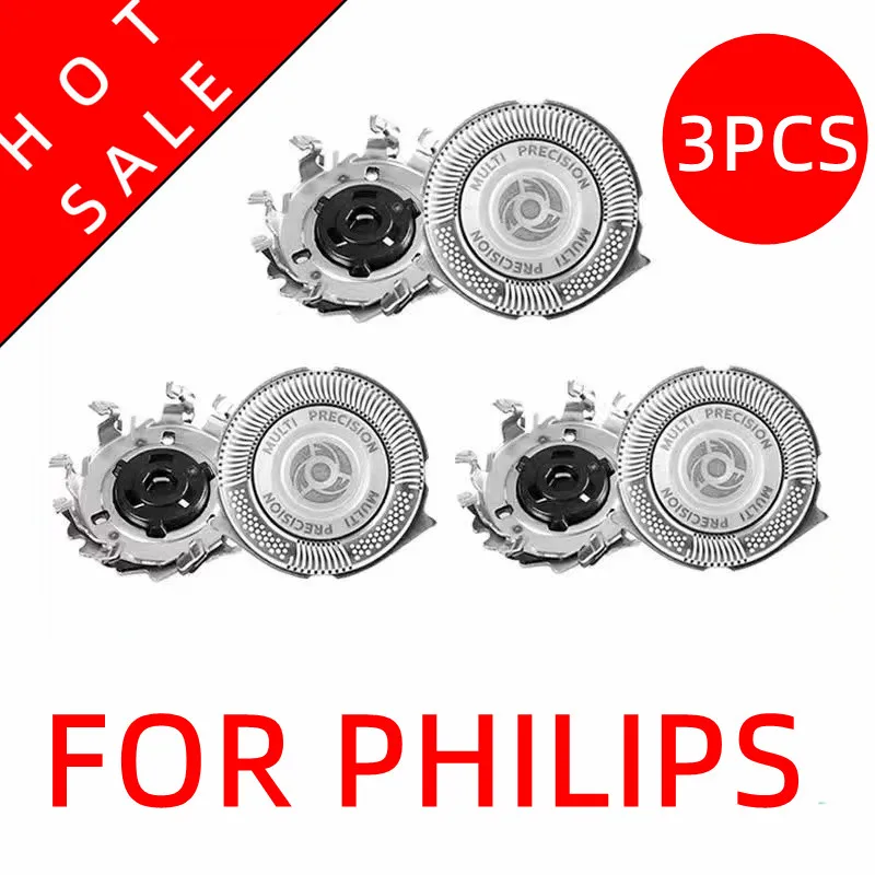 цена 3pcs/lot Shaving Head Cutter Shaver Heads for Philips SH50 HQ8 Shaving Razor Replacement Blade Universal