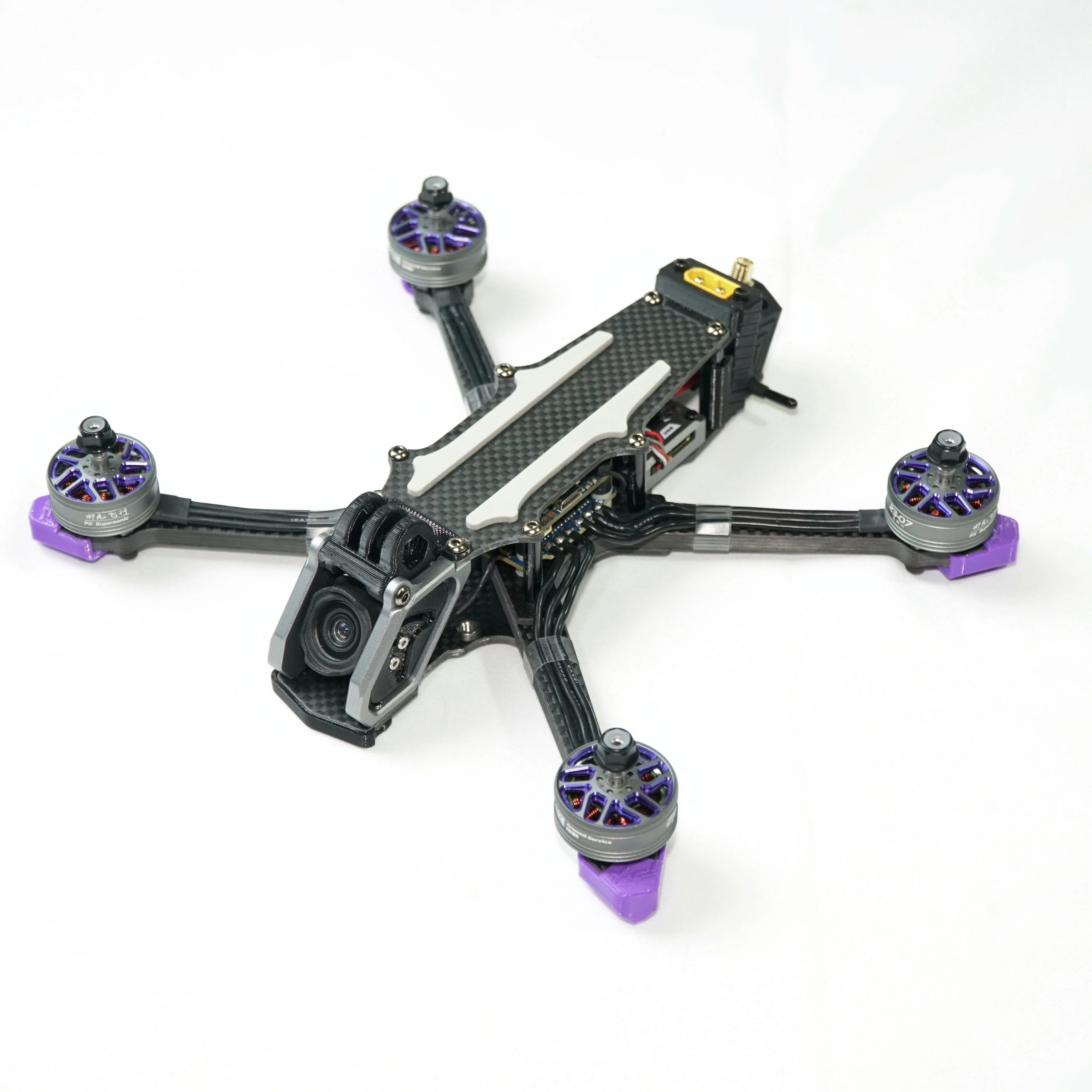 Cadre Drone FPV PX5 6mm Carbone TRUE X/DC Frame Pliant