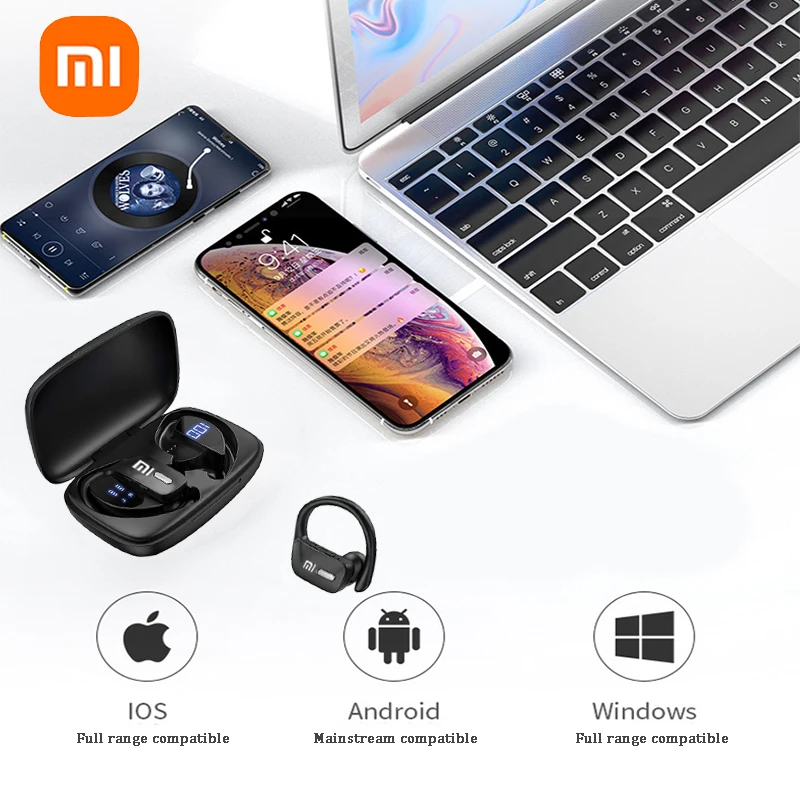 Xiaomi Mijia Bluetooth Wireless Earphones T17 EarHooks In Ear Headphones 48 Hours Play Game Headset Waterproof Sports Earbuds