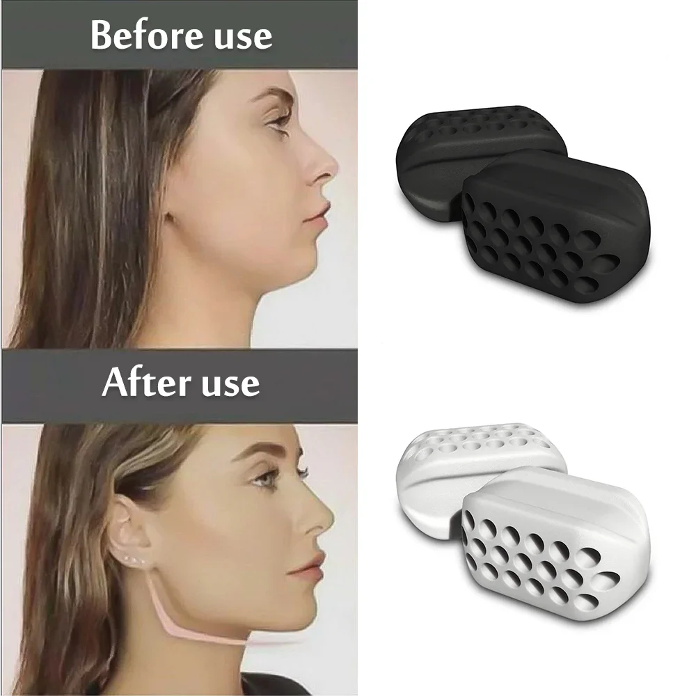 Jaw Exerciser with Box Redefine Jaw Trainer Double Chin Facial Chew Bite Muscle Anti-stress Face Fitness Ball 1pcs jaw exerciser chin line exerciser