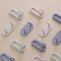 Punch-free Metal Hook Strong Viscose Adhesive Hook Load-bearing Door Back Wall Bathroom Kitchen Key Seamless Nail Clothes Hanger 1
