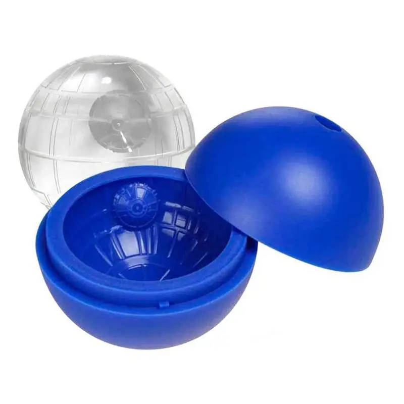 Round Ice Cube Funny Wars Death Star Silicone Trays Ice Ball Tray Mold Desert Sphere Mould for Party Drink Hockey Mold