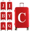 Luggage Cover Protector Elastic Dustroof Fashion Suitcase Dust Cover Fit 18-28 Inch Trolley Baggage 26 White Letter Name Print 1