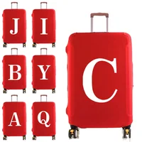 Luggage Cover Protector Elastic Dustroof Fashion Suitcase Dust Cover Fit 18-28 Inch Trolley Baggage 26 White Letter Name Print 1