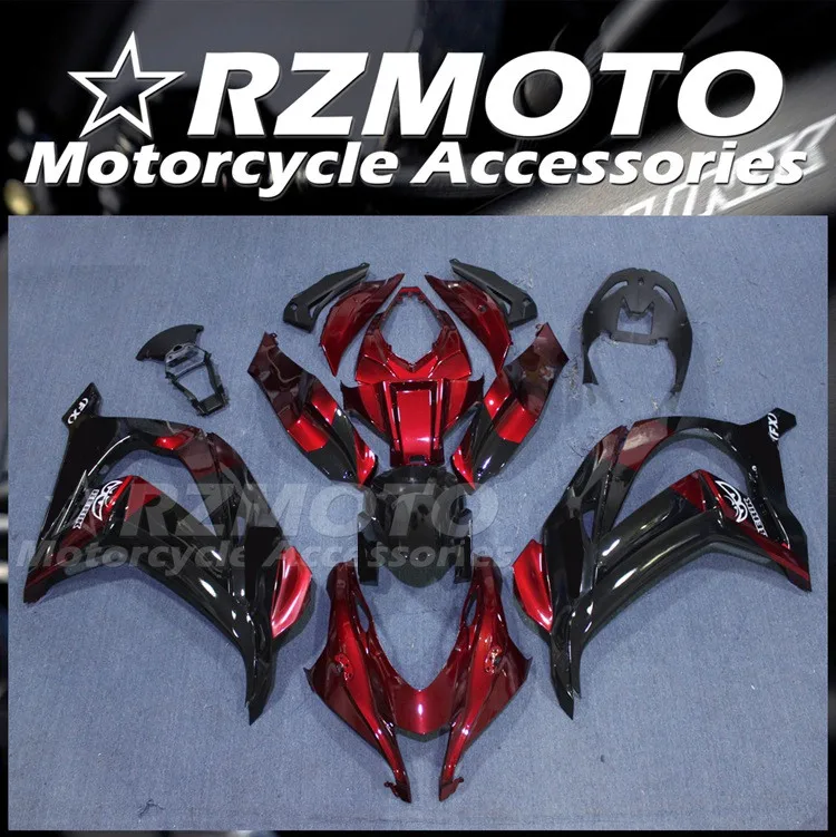 

4Gifts New ABS Motorcycle Fairings Kit Fit For Kawasaki ZX-10R 2016 2017 2018 2019 ZX10R 16 17 18 19 Bodywork Set Black Red