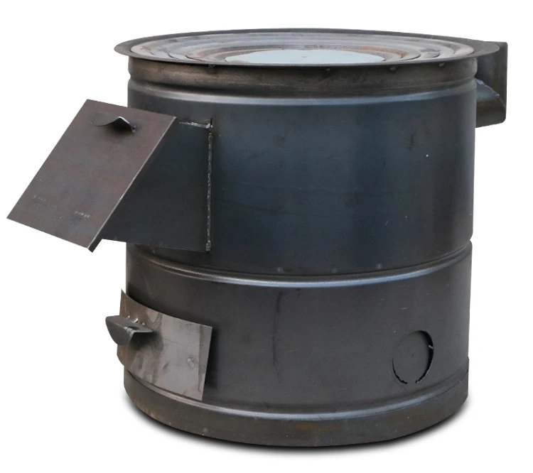 30-58cm Diameter Stove Outdoor Cooking Stove Movable Camping Firewood Camping Wood Stove for BBQ Picnic Hiking Heating Cooking 3