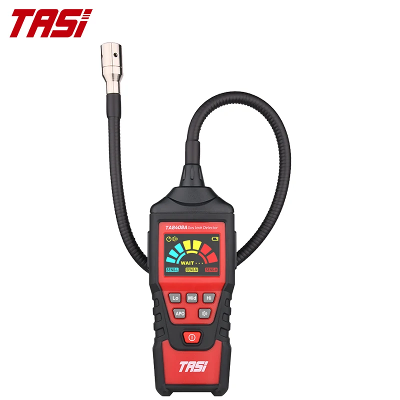 TASI TA8408A Gas Leak Detector Combustible Flammable Natural Tester Gas Analyzer  9999 PPM 20% LEL Portable PPM Meter