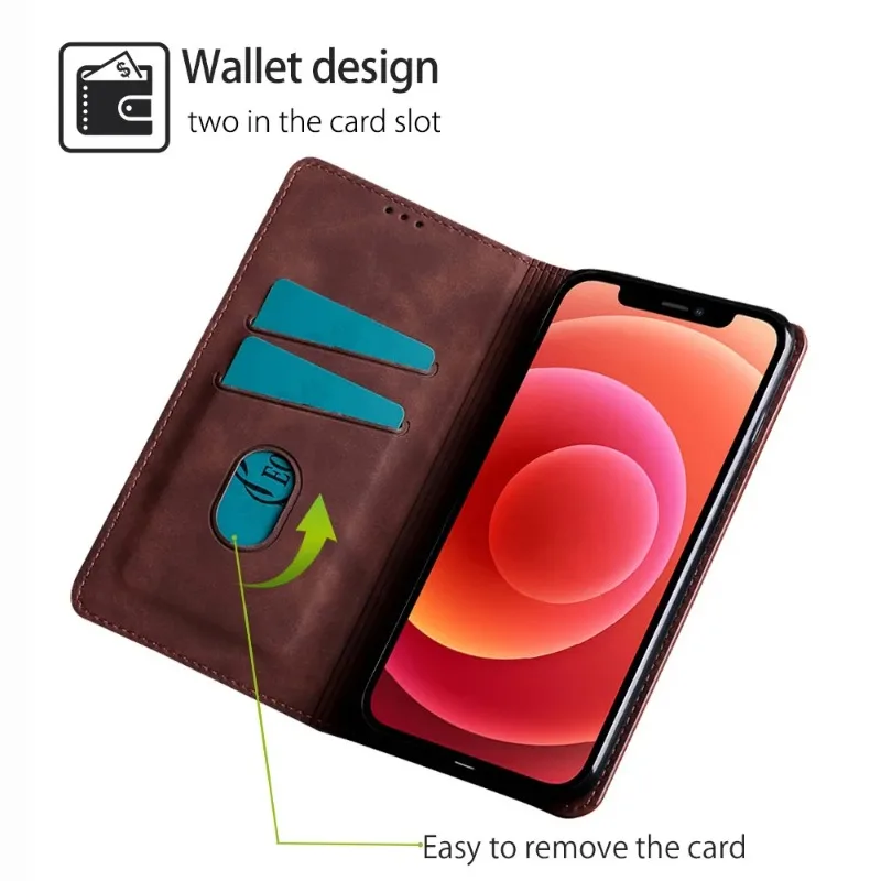 Leather Flip Phone Case Cover