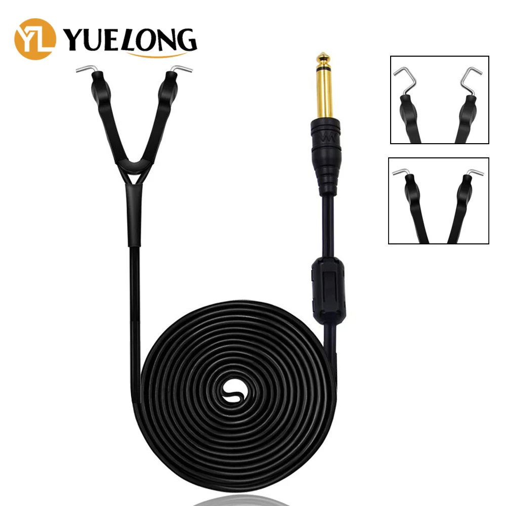 YUELONG Tattoo Clip Cord 6 Feet 1.8M Soft Silicone Tattoo Power Clip Cords Pure Copper Enameled Wire for Tattoo Machine Cord multimeter probe test lead profesional 4mm banana socket pure copper pvc flexible cord replaceable crocodile clip