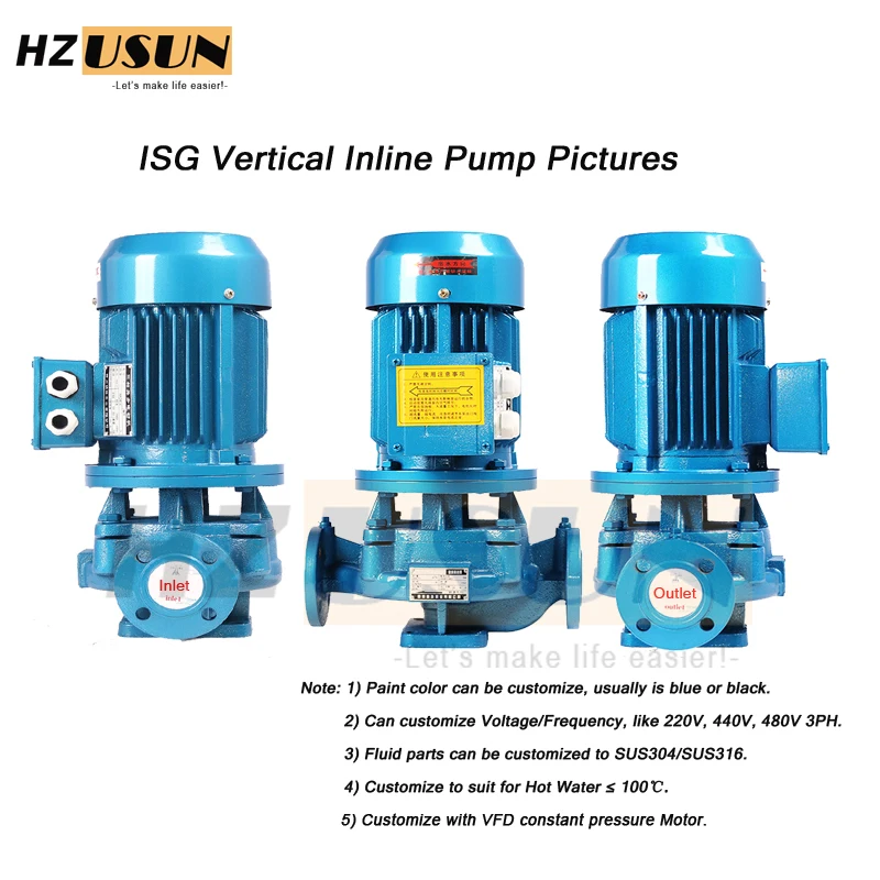 

New Electric High Flow Rate Pipeline Centrifugal Circulation Water Pumps for Farm Irrigation Vertical Inline Booster Water Pump