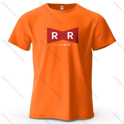 Red Ribbon Army Oversized Unisex Anime Graphic T - Shirt - 100% Cotton Casual Streetwear - S (Orange)