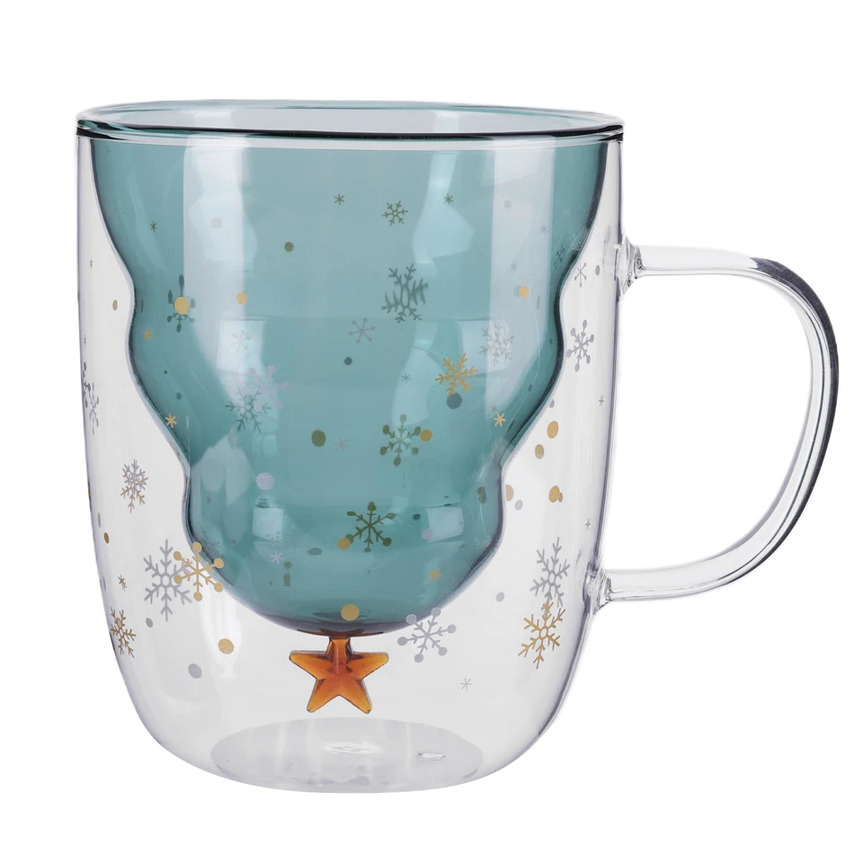 Christmas Tree Bear Coffee Mug with Lid