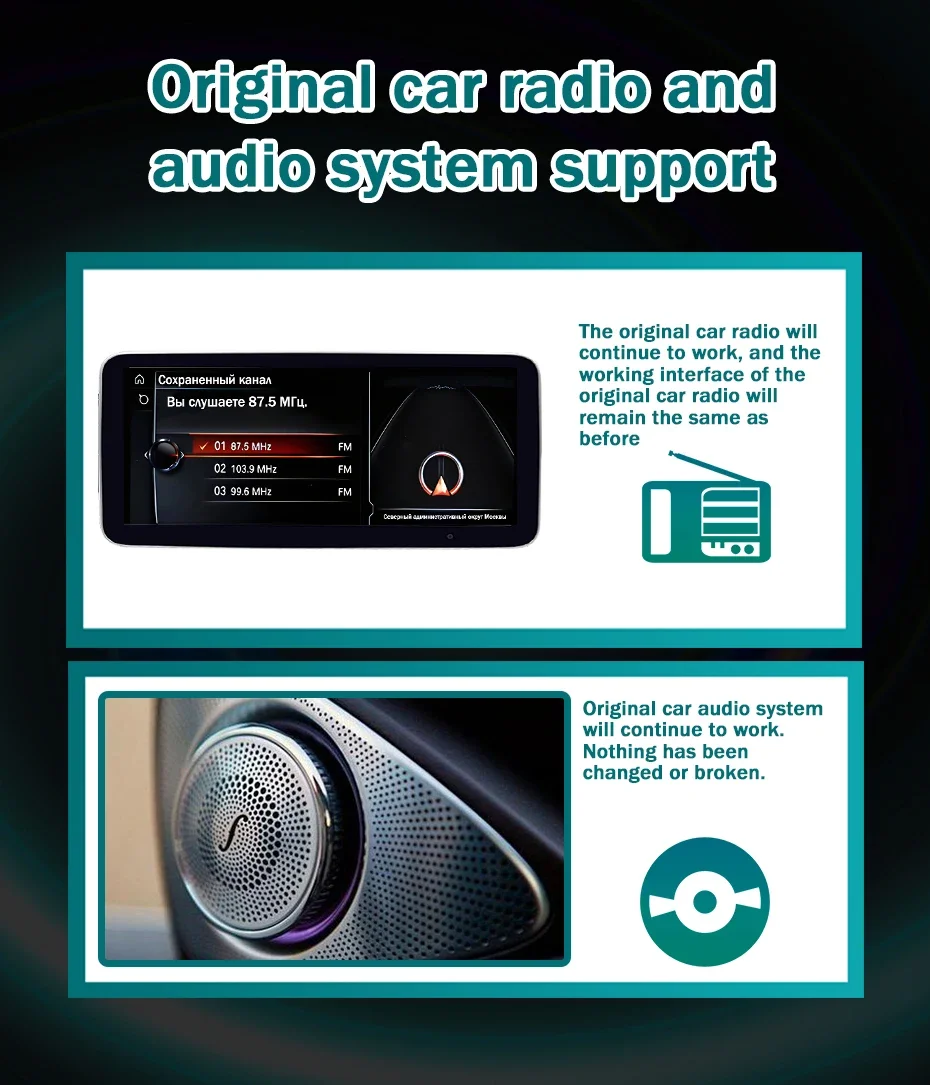 1920*720P Bildschirm Kabelloses Carplay Android 14 Autoradio Stereo für Mercedes Benz CLS-Klasse W218 2010-2018 Multimedia-Player – Detail 18
