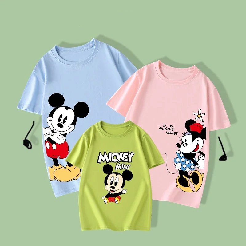 Summer New Parent-child Outfit Family Of Three And Four Pure Cotton Cartoon Short Sleeved Round Neck T-shirt 5