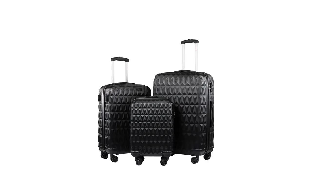 Valise Noire à Roulettes – Grande Capacité – Neuve (sans Emballage)