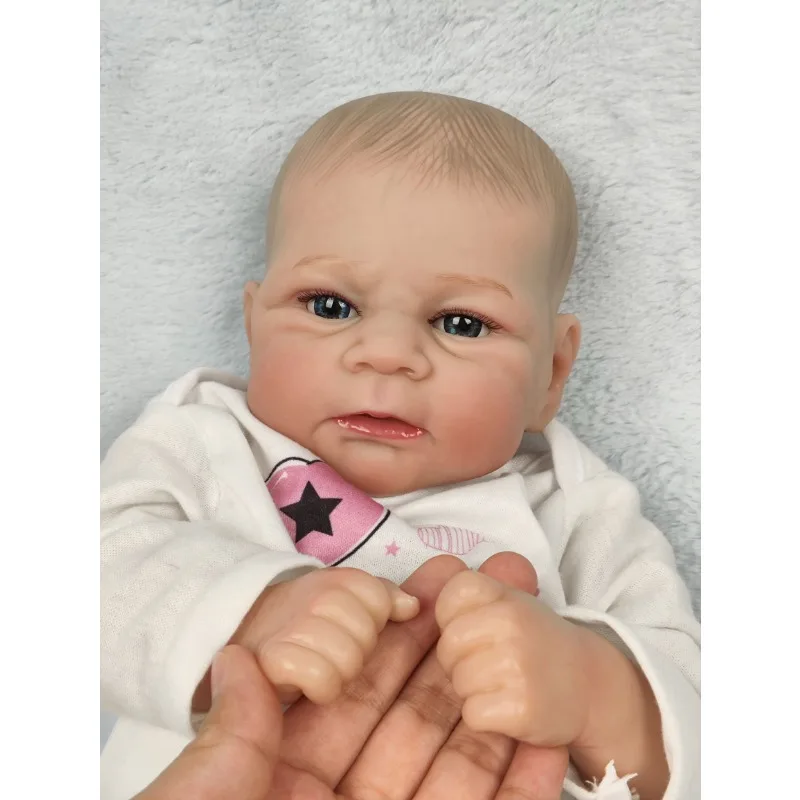 

19 inch Lifelike Reborn Baby Dolls Elijah Handmade Lovely Bebe Newborn Doll Toys Gift for Kids bebe boneca reborn