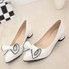 Spring New Women's High Heels Shallow Butterfly-knot Pointed Toe Low Pumps Womens Shoes Summer Plus Size 35-43 1
