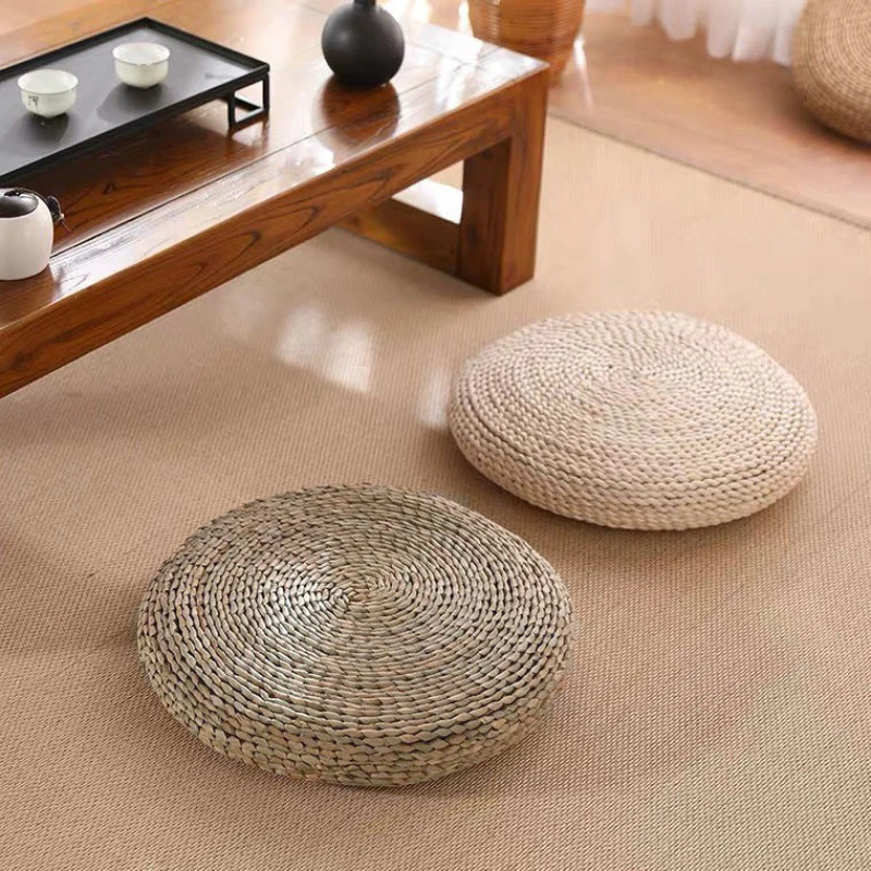 Japanese Futon Cushion Tatami Mat Round Pillow Living Room Sofa Tassel  Pillows Office Chair Cushions Lumbar Pillows - Cushion - AliExpress