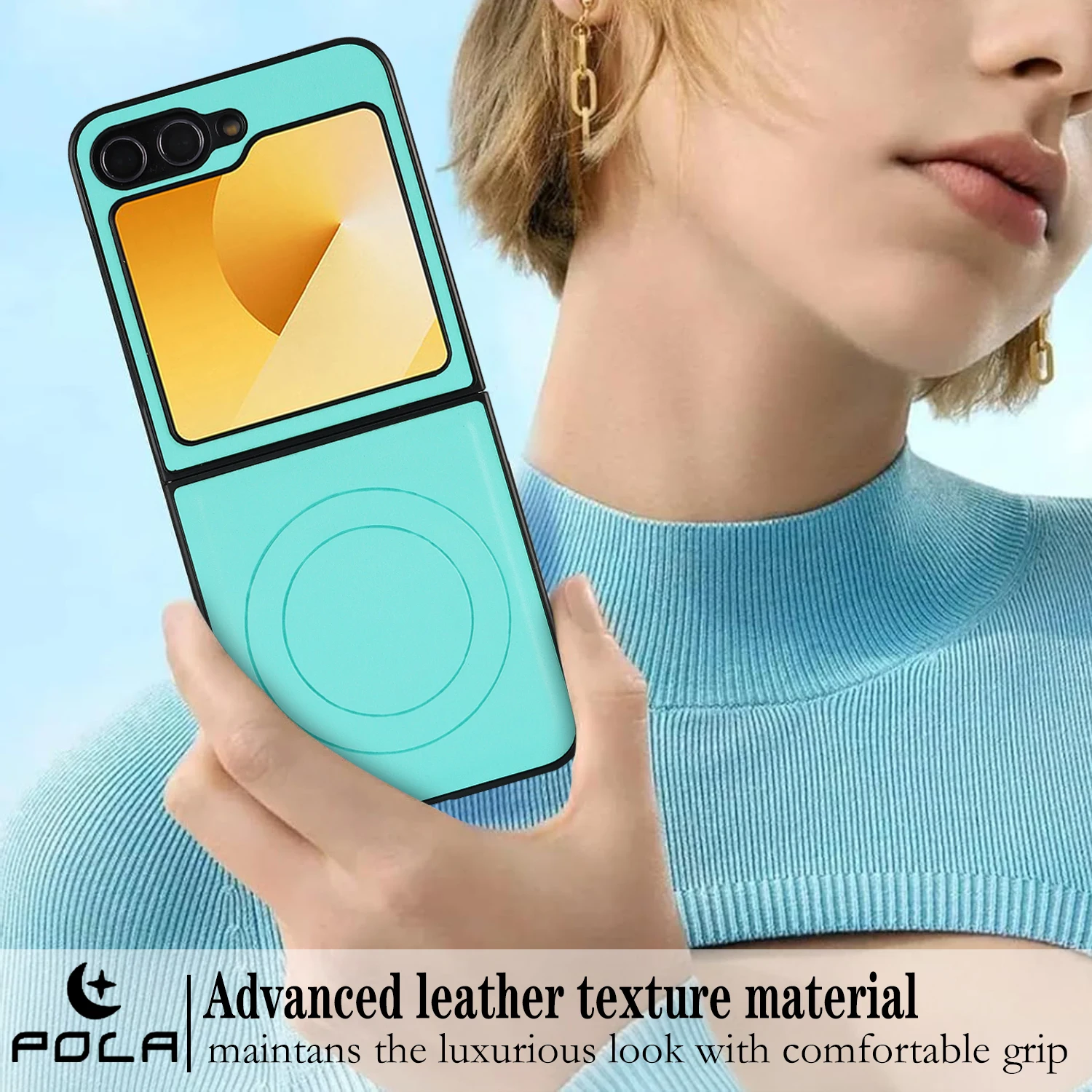 Magnetic PU Leather Ultra-Thin Shockproof Phone Case