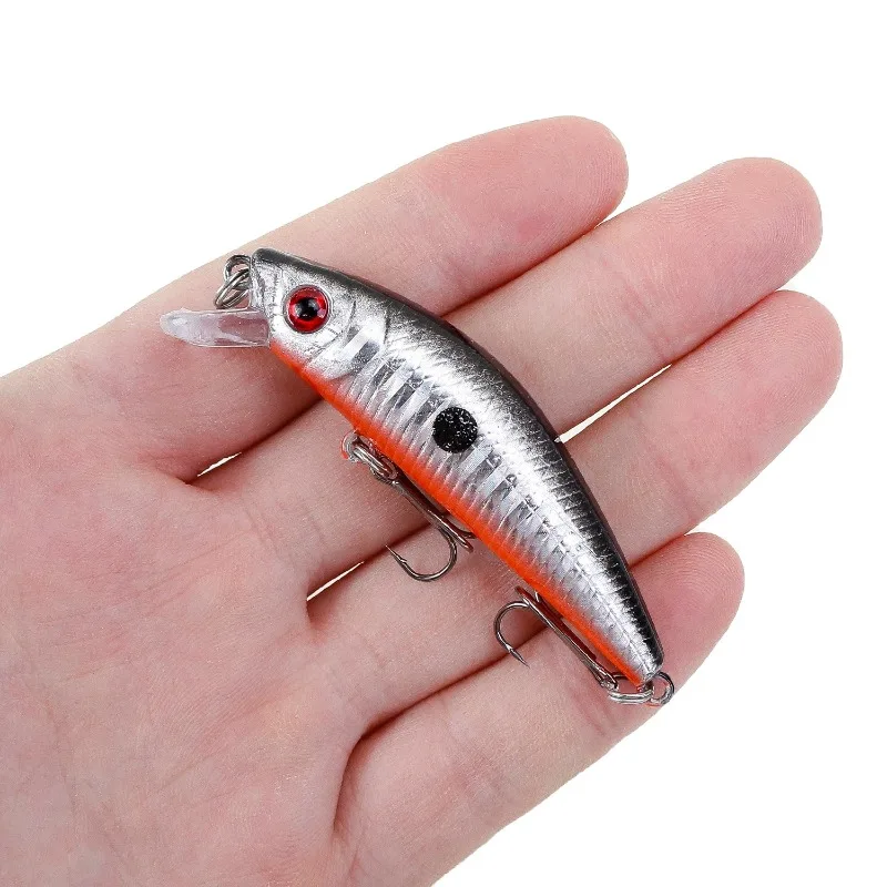 10 farbiger untergetauchter Mino-Köder, 7 cm/8 g, biomimetischer harter Köder