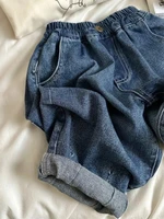2025 printemps été vêtements pour enfants filles jean coton lâche bébé garçons sarouel 1-7 ans enfant en bas âge enfants pantalon Denim décontracté 5