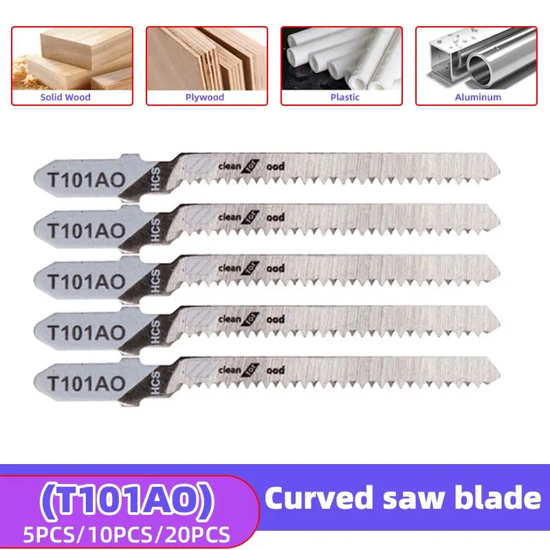 Jigsaw Blades Wood Curve Cutter Saw Blade T101AO for Wood Metal Cutting Jig Saw Cutters Particle Board 5/10/20PCS
