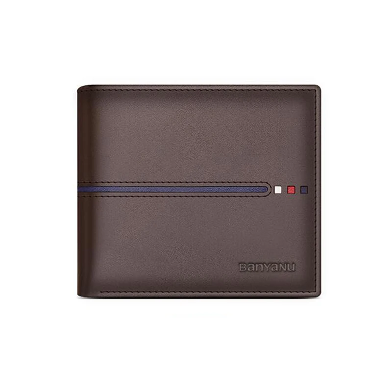 Men's RFID-Blocking Leather Wallet - Sleek Business Cardholder & Stylish Gift