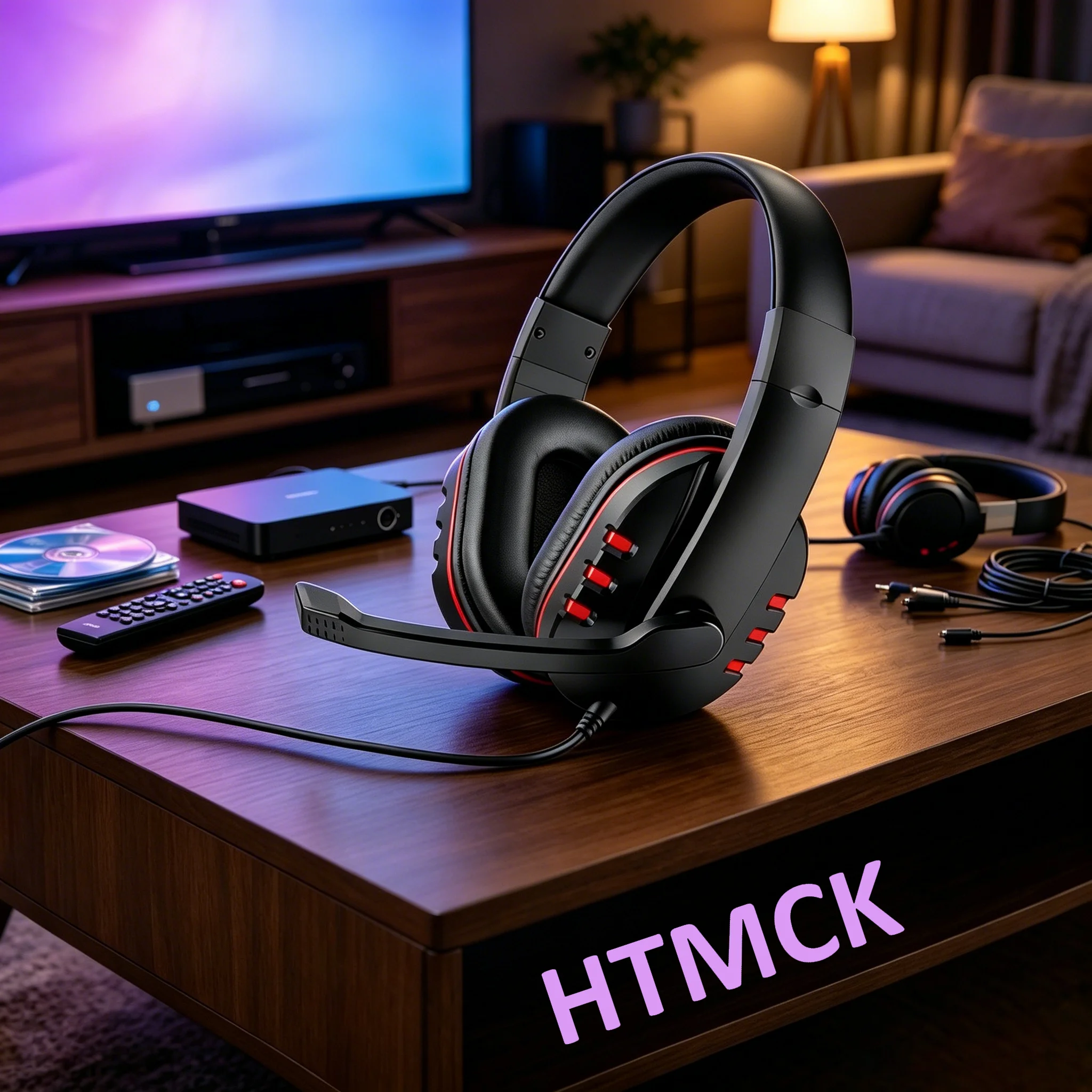 Cuffie da gioco cablate da 3,5 mm per PS4 PlayStation 4, auricolari per PC con microfono per chat - immagine 2