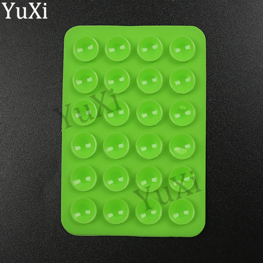 Suction Cup Silicone Phone Stand - Anti-Slip Rubber Pad Pack