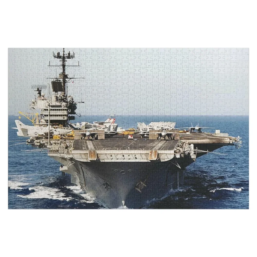 

USS SARATOGA (CVA-60) SHIP'S STORE Jigsaw Puzzle Custom Wooden Gift Photo Custom Customizable Gift Puzzle