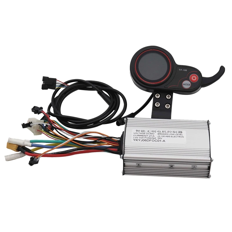 48V 21A 전기 스쿠터 브러시리스 컨트롤러+프로 전기 스쿠터-A23U용 TF-100 LCD 디스플레이 스로틀 미터