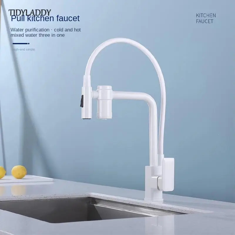 Filter Water Kitchen Faucet Household Kitchen Faucet With Dual Control Of Hot And Cold Rotatable Purification Water Mixer Tap