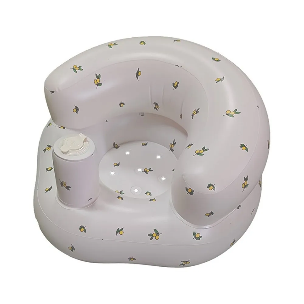 High Quality Cartoon Pattern Inflatable Baby Seat Portable PVC Baby Inflatable Sofa Chair Foldable Furniture Dining Chair