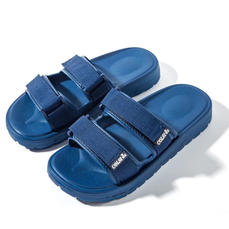Men's Summer Slippers Household Shoes Thick Soles Fashion Outside Wear Loafers Size 39-44