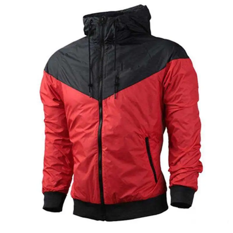 Men's jacket, sports windproof and sun proof windbreaker, outdoor running and mountaineering sportswear, men's and women's coupl