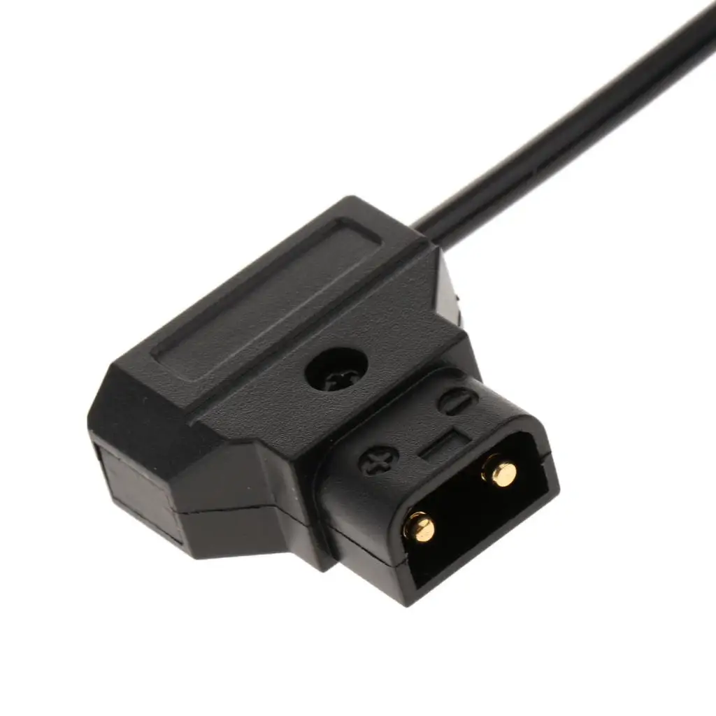 D Tap D-Tap Connector to NP-F550 DC Coupler Power Supply Adapter Coiled Cable 30cm Length for Monitor Using 550/970 Power supply