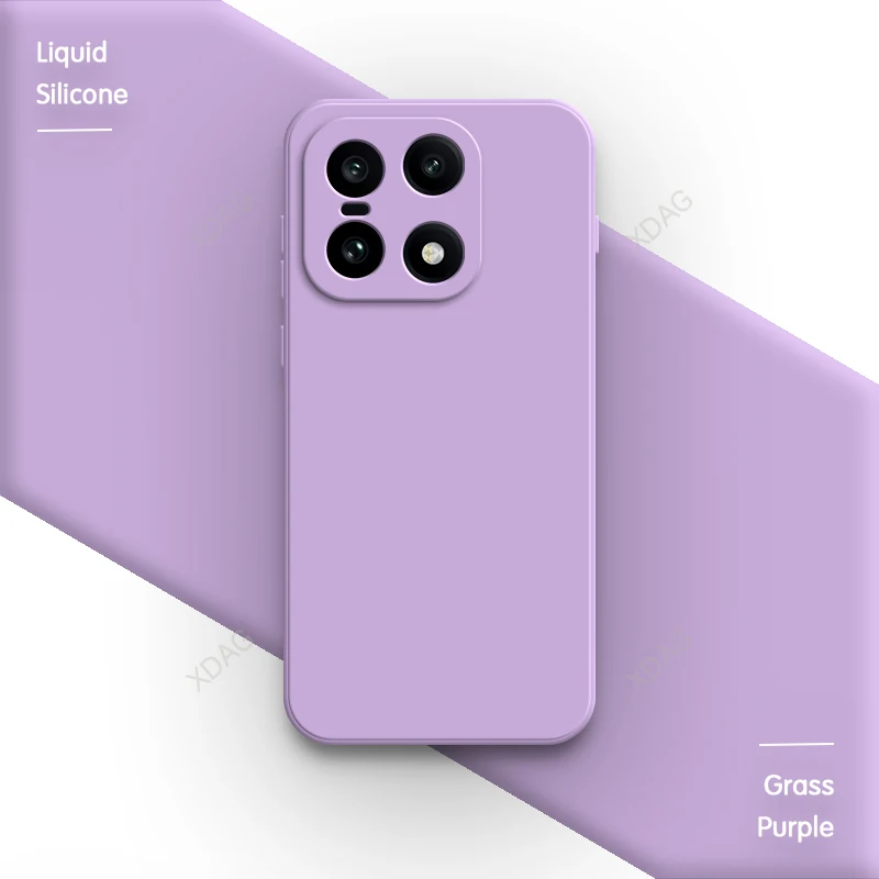 Premium Soft Liquid Silicone Phone Case with Lens Protection - Sleek Straight Edge Design