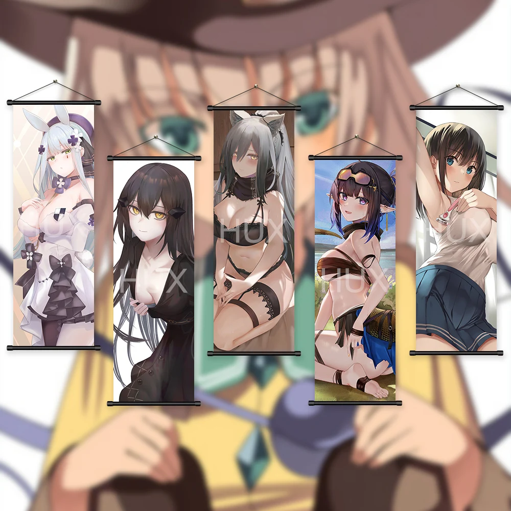 

Wall Art Quality Aesthetic Poster Anime Sexy Girl Hanging Scroll Canvas Painting Cartoon Family Children'S Room Decorative Mural
