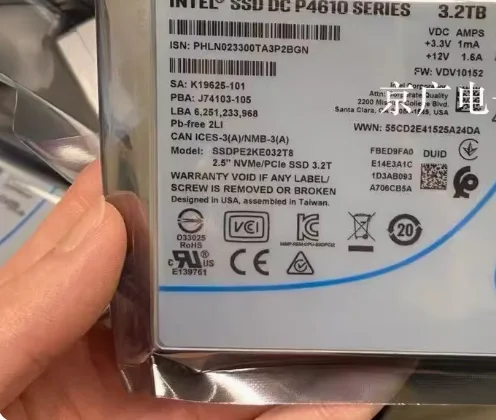 

Твердотельный накопитель для P4610 SSDPE2KE032T8 3DWPD 3,2 T SSD SATA 2,5 дюйма
