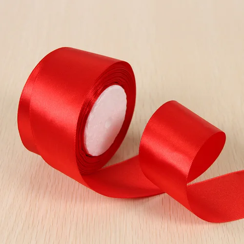 Elegant Satin Ribbons in Variety of Colors for Wedding and Party Decorations